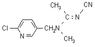 Acetamiprid structural formula