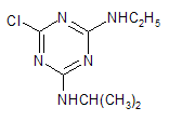 Atrazine structural formula