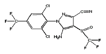 Fipronil structural formula