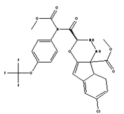 Indoxacarb structural formula